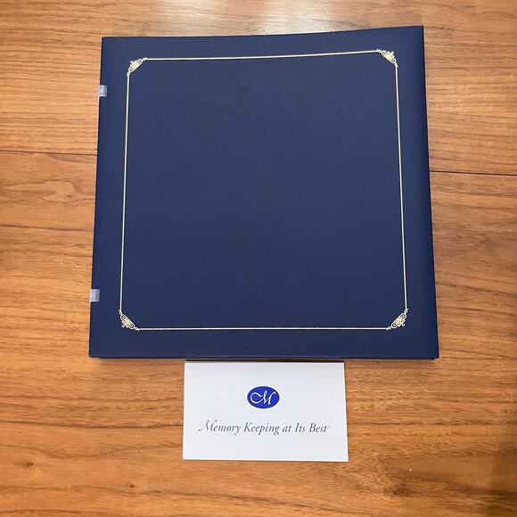 Creative Memories Album 12x12 Navy Blue New Open Package 15 Pages - Picture 1 of 8